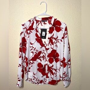 Fashion Nova Floral Button-Up Top